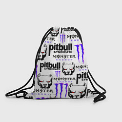 Рюкзак-мешок PITBULL SYNDICATE X MONSTER, цвет: 3D-принт