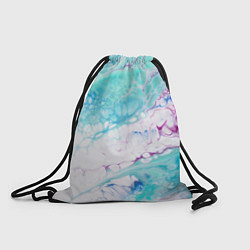 Рюкзак-мешок Цветная морская пена, цвет: 3D-принт