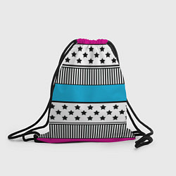 Рюкзак-мешок Молодежный современный узор, цвет: 3D-принт