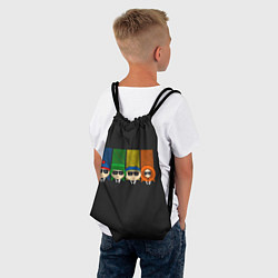 Рюкзак-мешок South park FBI, цвет: 3D-принт — фото 2