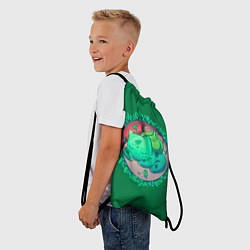 Рюкзак-мешок Спящий Бульбазавр, цвет: 3D-принт — фото 2