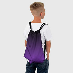 Рюкзак-мешок Ночной градиент Фиолетовый, цвет: 3D-принт — фото 2