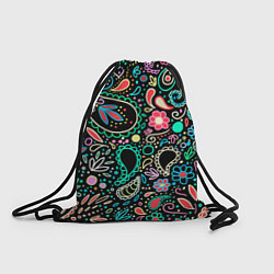 Рюкзак-мешок Славянские узоры в новом цвете, цвет: 3D-принт