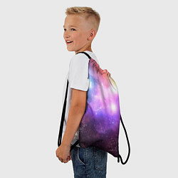 Рюкзак-мешок Космос, сияние и звезды, цвет: 3D-принт — фото 2