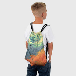 Рюкзак-мешок Стихия: лед и пламя, цвет: 3D-принт — фото 2