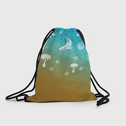 Рюкзак-мешок Морское ассорти, цвет: 3D-принт