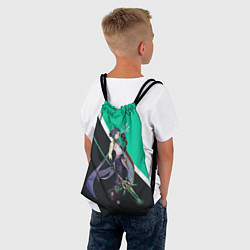 Рюкзак-мешок XIAO СЯО ГЕНШИН, цвет: 3D-принт — фото 2