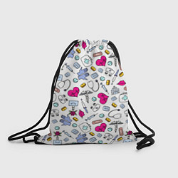 Рюкзак-мешок Медицинский паттерн, цвет: 3D-принт