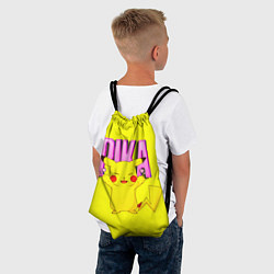 Рюкзак-мешок ПИКАЧУ PIKACHU, цвет: 3D-принт — фото 2