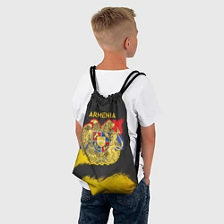 Рюкзак-мешок Yellow and Black Armenia, цвет: 3D-принт — фото 2