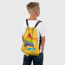 Рюкзак-мешок POP IT STAR ПОП ИТ ЗВЕЗДА, цвет: 3D-принт — фото 2