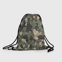 Рюкзак-мешок Камуфляж из матрёшек, цвет: 3D-принт