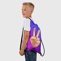 Рюкзак-мешок ВСЕМ МИР PEACE Z, цвет: 3D-принт — фото 2