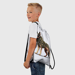 Рюкзак-мешок Служебная собака К9 K9, цвет: 3D-принт — фото 2