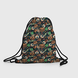 Рюкзак-мешок Счастливого Хэллоуина, цвет: 3D-принт