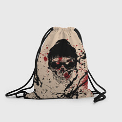 Рюкзак-мешок Череп Хипстер Брызги Краски, цвет: 3D-принт