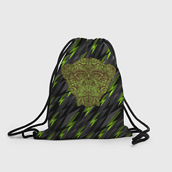 Рюкзак-мешок Обезьяна из листьев, цвет: 3D-принт