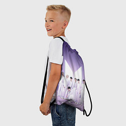 Рюкзак-мешок BTS Purple, цвет: 3D-принт — фото 2