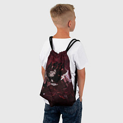 Рюкзак-мешок Аста Черный клевер Red style, цвет: 3D-принт — фото 2