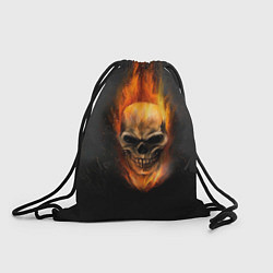 Рюкзак-мешок Призрак в огне, цвет: 3D-принт