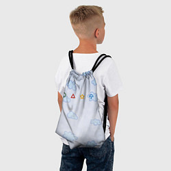 Рюкзак-мешок Ojingeo geim - Облака, цвет: 3D-принт — фото 2