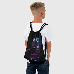 Рюкзак-мешок Круг с оружием, цвет: 3D-принт — фото 2