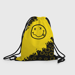 Рюкзак-мешок Nirvana Smile Нирвана Рваный Паттерн, цвет: 3D-принт