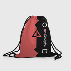 Рюкзак-мешок ФИГУРЫ ИГРА В КАЛЬМАРА, цвет: 3D-принт