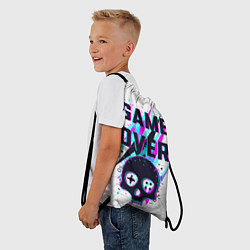 Рюкзак-мешок Game OVER - NEON 3D, цвет: 3D-принт — фото 2
