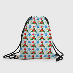 Рюкзак-мешок Новогодняя Символика украшения, цвет: 3D-принт