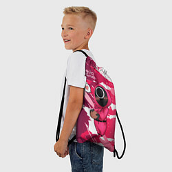 Рюкзак-мешок Девушка Игра в кальмара, цвет: 3D-принт — фото 2