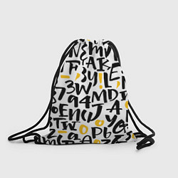 Рюкзак-мешок Буквенный бум, цвет: 3D-принт
