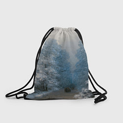 Рюкзак-мешок Зимний пейзаж картина маслом, цвет: 3D-принт