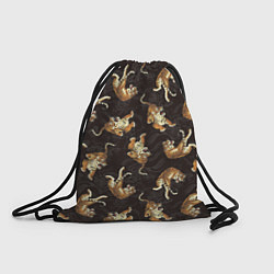 Рюкзак-мешок Паттерн Японский тигр, цвет: 3D-принт