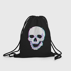 Рюкзак-мешок Неоновый светящийся череп, цвет: 3D-принт