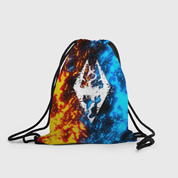 Рюкзак-мешок TES SKYRIM BATTLE FIRE БИТВА ОГНЕЙ, цвет: 3D-принт