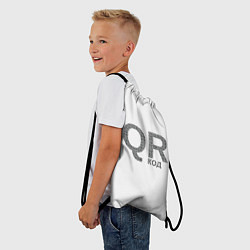 Рюкзак-мешок Самый нужный QR код, цвет: 3D-принт — фото 2