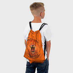 Рюкзак-мешок ЛЕВ СКВОЗЬ ТКАНЬ, цвет: 3D-принт — фото 2