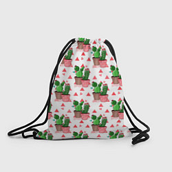 Рюкзак-мешок Кактусы в горшках, цвет: 3D-принт