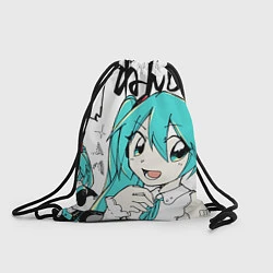 Рюкзак-мешок Hatsune Miku Vocaloid, цвет: 3D-принт