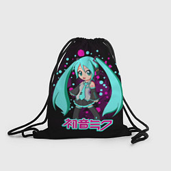Рюкзак-мешок Мику Хацунэ, Hatsune Miku, цвет: 3D-принт