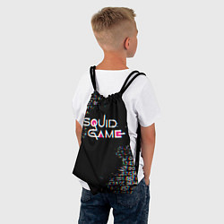 Рюкзак-мешок ИГРА В КАЛЬМАРА ГЛИТЧ SQUID GAME GLITCH, цвет: 3D-принт — фото 2