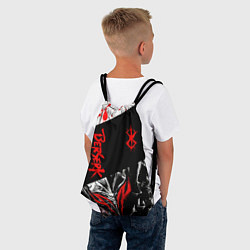 Рюкзак-мешок Берсерк черная маска с логотипом, цвет: 3D-принт — фото 2