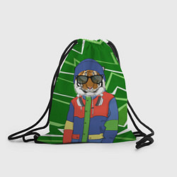 Рюкзак-мешок Крутой Тигр фурри на стиле, цвет: 3D-принт