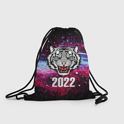 Мешок для обуви ЧЁРНЫЙ ТИГР НОВЫЙ ГОД 2022 GRAY TIGER NEW YEAR