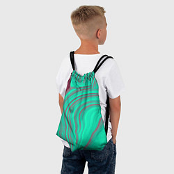 Рюкзак-мешок Зеленый прилив, цвет: 3D-принт — фото 2