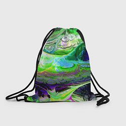 Рюкзак-мешок ТОКСИЧНЫЕ ОТХОДЫ НЕОНОВЫЙ ЗАЛИВ, цвет: 3D-принт