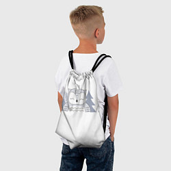 Рюкзак-мешок Умиляющая совушка, цвет: 3D-принт — фото 2