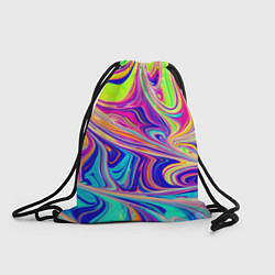 Рюкзак-мешок Аномально яркие цветные разводы, цвет: 3D-принт