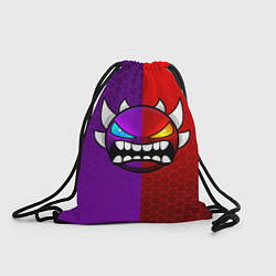 Рюкзак-мешок Geometry Dash: Violet x Red, цвет: 3D-принт
